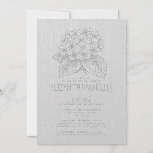 Invitations élégantes de Fête de la mariée de (Devant)