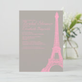 Invitations élégantes de Fête de la mariée de Tour (Debout devant)