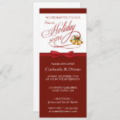 Invitations élégantes de fête de vacances (Devant / Derrière)