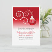 Invitations élégantes de fêtes de fin d'année (Debout devant)