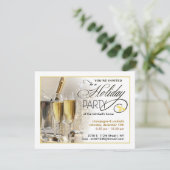 Invitations élégantes de fêtes de fin d'année (Debout devant)