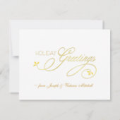 Invitations élégantes de fêtes de fin d'année (Dos)