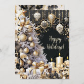 Invitations élégantes de fêtes de fin d'année (Devant / Derrière)