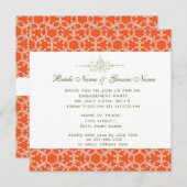 Invitations élégantes de la partie fiançale (Devant / Derrière)