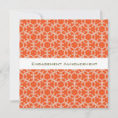 Invitations élégantes de la partie fiançale (Dos)