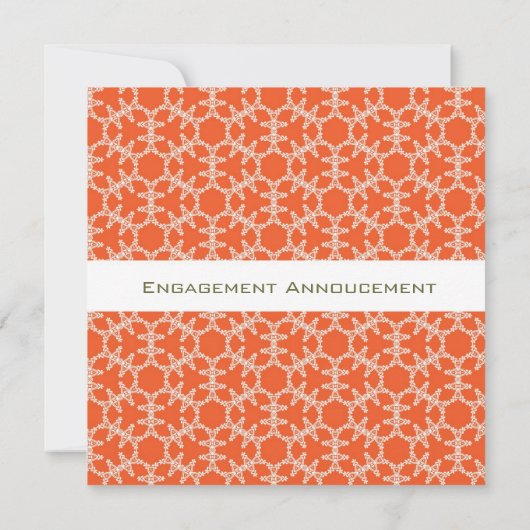 Invitations élégantes de la partie fiançale (Dos)