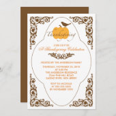 Invitations Élégantes de l'Citrouille de défilemen (Devant / Derrière)