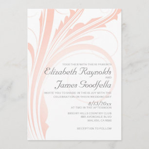 Invitations élégantes de mariage de Flourish