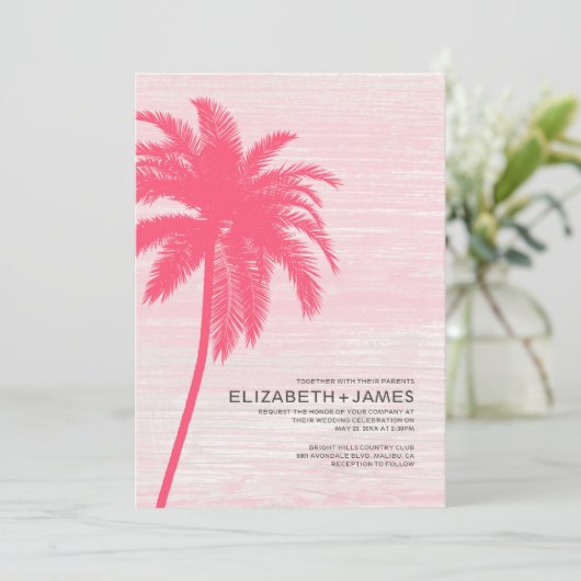 Invitations élégantes de mariage de plage de (Debout devant)