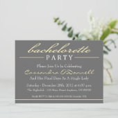 Invitations élégantes de partie de Bachelorette (Debout devant)