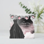 Invitations élégantes de Quinceanera Rose Rose Ros (Debout devant)