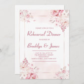 Invitations Élégantes De Répétition De Mariage Ave (Devant / Derrière)