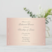 Invitations élégantes de répétition de Mariage Blu (Debout devant)