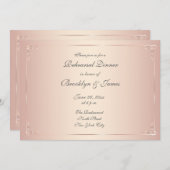 Invitations élégantes de répétition de Mariage Blu (Devant / Derrière)