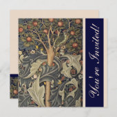 Invitations élégantes de William Morris (Devant / Derrière)