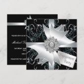 Invitations élégantes des parties d'engagement (Devant / Derrière)