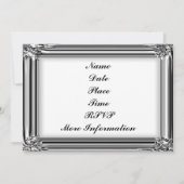 Invitations élégantes et classiques (Dos)