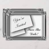 Invitations élégantes et classiques (Devant / Derrière)