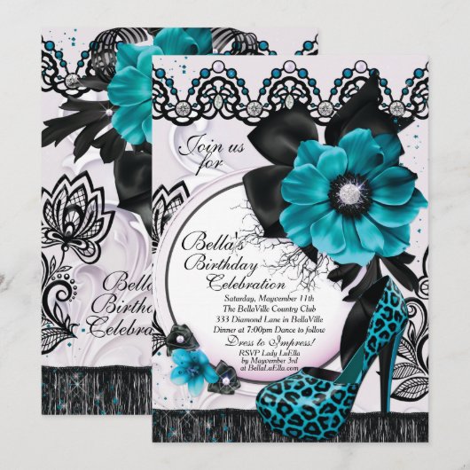 Invitations élégantes et sophistiquées (Devant / Derrière)