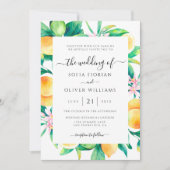 Invitations Élégantes Mariage Citrus (Devant)