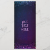 Invitations élégantes Mauve et Gold Wedding (Dos)