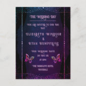 Invitations élégantes Mauve et Gold Wedding (Devant)