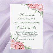 Invitations Élégantes Pink Peony