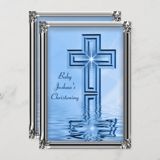 Invitations Élégantes pour bébés (Devant / Derrière)