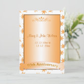 Invitations élégantes pour le 50e anniversaire d'o (Debout devant)