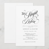 Invitations Élégantes pour le dîner de répétition (Devant / Derrière)