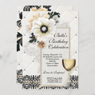 Invitations élégantes sophistiquées de partie