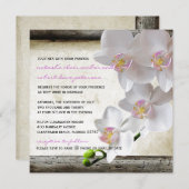 Invitations élégants chics de mariage campagnard (Devant / Derrière)