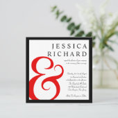 Invitations élégants de la typographie moderne du  (Debout devant)