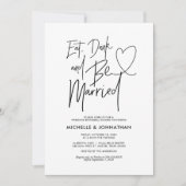 Invitations élégants modernes de dîner de (Devant)