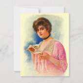 Invitations élégants vintages d'invitations de (Devant)