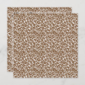Invitations Empreintes de léopard Baby showers (Devant / Derrière)