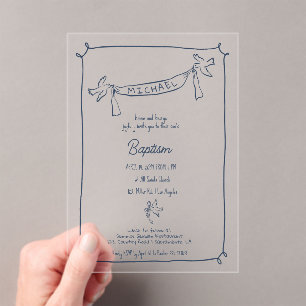 INVITATIONS EN ACRYLIQUE 