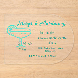 INVITATIONS EN ACRYLIQUE 