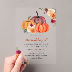 INVITATIONS EN ACRYLIQUE