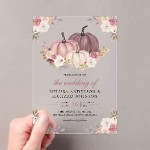 INVITATIONS EN ACRYLIQUE
