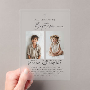 INVITATIONS EN ACRYLIQUE 