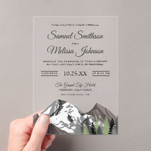 INVITATIONS EN ACRYLIQUE