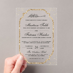 INVITATIONS EN ACRYLIQUE