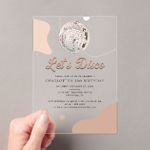 INVITATIONS EN ACRYLIQUE 