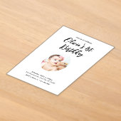 Invitations En Acrylique 1er anniversaire (Poser)