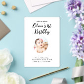 Invitations En Acrylique 1er anniversaire (Insitu (Mariage))