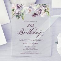 21e anniversaire Purple Spring Lilac Fleur