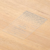 Invitations En Acrylique 25e anniversaire du Mariage d'argent (Poser)