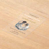 Invitations En Acrylique 25th Wedding Anniversary Heirloom-Like Celebration (Poser)