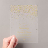 Invitations En Acrylique 50e anniversaire de Mariage d'or (In situ (ordinateur de poche))